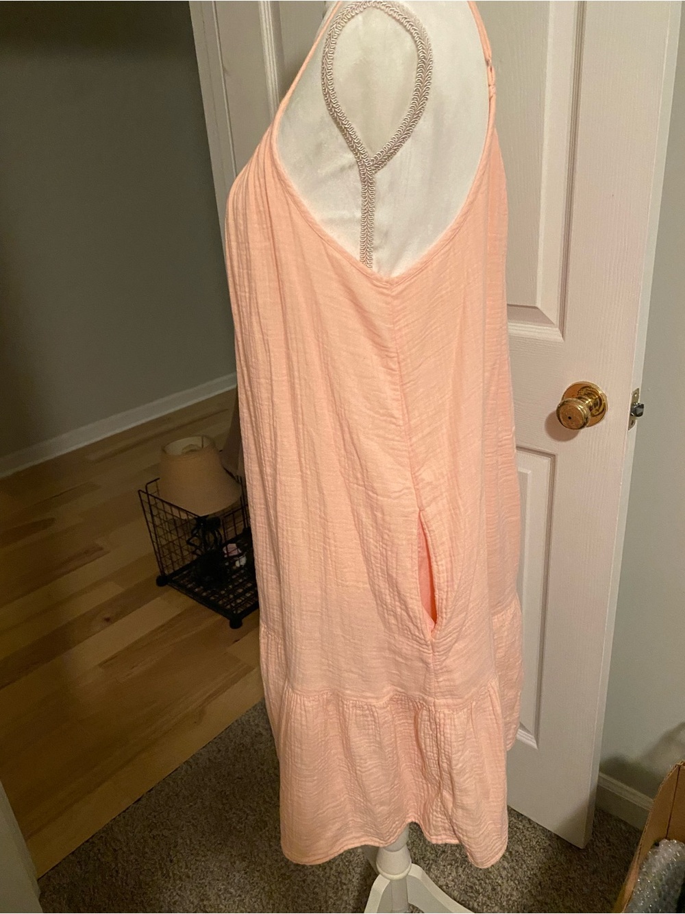 Light Pink Universal Thread Size Large Spaghetti Strap Sundress - Picture 4 of 6